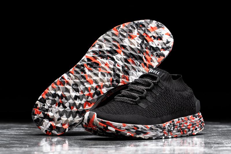Nobull Wild Storm Knit Runner Women's Running Shoes Black | USA P1730J